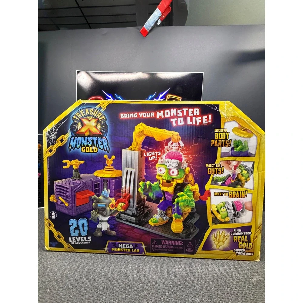 Treasure X Monster Gold Mega Monster Lab 20 Levels Adventure Real Gold Dipped